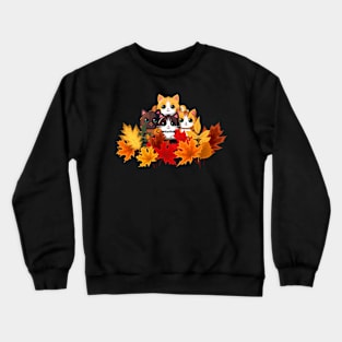 Autumn Kittens Crewneck Sweatshirt